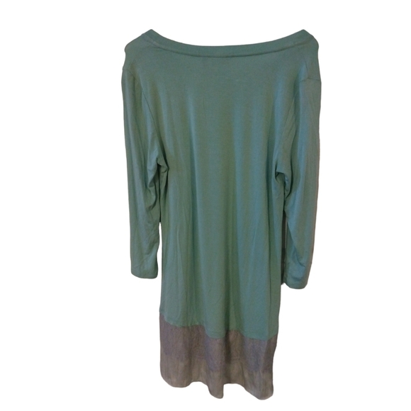 Lace Layered Bottom Tunic Laurie Goldstein Mint Lightweight Soft Romantic S - Picture 6 of 9